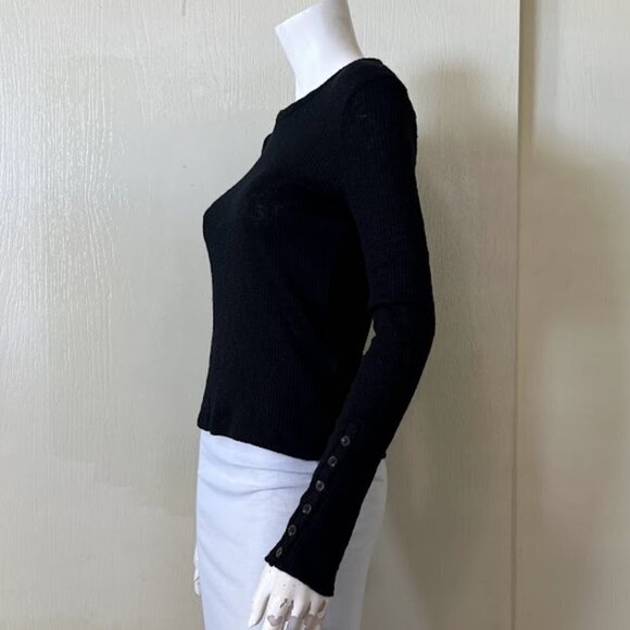 Madewell Button-Sleeve Tee Shirt Small - Picture 2 of 4